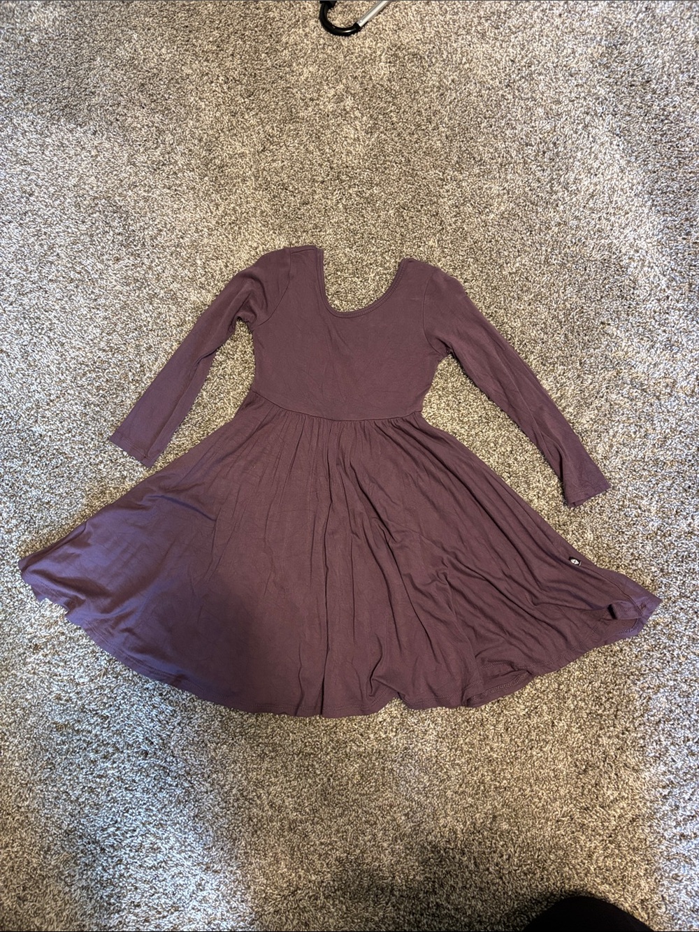 Kyte BABY Plum Long-Sleeve Twirl Dress